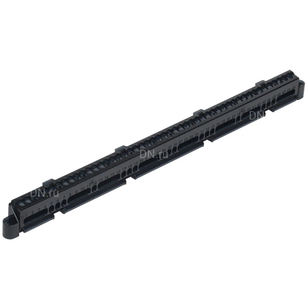 Суппорт IEK TEKFOR для шин в корпусе, ширина - 18 модулей, корпус - пластик, цвет - черный TF-KP00D-S-18
