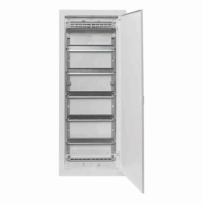 Щит распределительный EKF PROxima Nova силовой на 60 модулей, встраиваемый, IP40, корпус – пластик, дверь – металл, цвет белый nv-pb-md-5